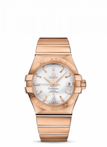 Omega Constellation Co-Axial 35 Red Gold / Silver 123.50.35.20.02.001