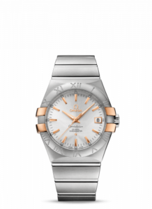 Omega Constellation Co-Axial 35 Stainless Steel / Red Gold Claws / Silver 123.20.35.20.02.003