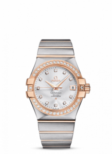 Omega Constellation Co-Axial 35 Stainless Steel / Red Gold / Diamond / Silver 123.25.35.20.52.001