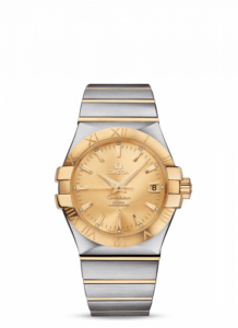 Omega Constellation Co-Axial 35 Stainless Steel / Yellow Gold / Champagne 123.20.35.20.08.001