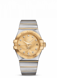 Omega Constellation Co-Axial 35 Stainless Steel / Yellow Gold / Champagne 123.20.35.20.58.001