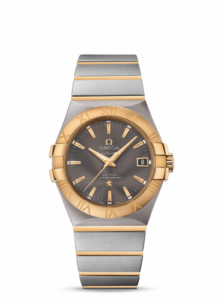 Omega Constellation Co-Axial 35 Stainless Steel / Yellow Gold / Grey 123.20.35.20.06.001