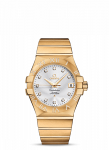 Omega Constellation Co-Axial 35 Yellow Gold / Diamond / Silver 123.55.35.20.52.004