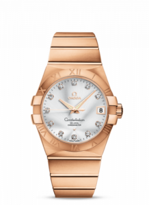 Omega Constellation Co-Axial 38 Red Gold / Silver 123.50.38.21.52.001
