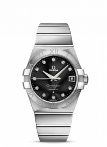Omega Constellation Co-Axial 38 Stainless Steel / Black 123.10.38.21.51.001