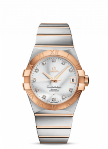 Omega Constellation Co-Axial 38 Stainless Steel / Red Gold / Silver 123.20.38.21.52.001