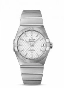 Omega Constellation Co-Axial 38 Stainless Steel / Silver Lozenge 123.10.38.21.02.003