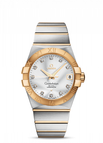 Omega Constellation Co-Axial 38 Stainless Steel / Yellow Gold / Silver 123.20.38.21.52.002