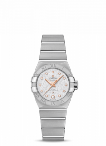Omega Constellation Co-Axial Master Chronometer 27 Stainless Steel / Silver Silk-Diamond 127.10.27.20.52.001