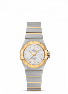 Omega Constellation Co-Axial Master Chronometer 27 Stainless Steel / Yellow Gold / Silver Silk-Diamond 127.20.27.20.52.002