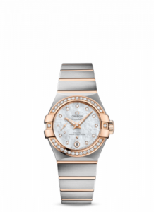 Omega Constellation Co‑Axial Master Chronometer 27 Small Seconds Stainless Steel / Red Gold / Diamond / MOP 127.25.27.20.55.001
