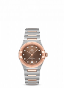 Omega Constellation Manhattan 29 Co-Axial Master Chronometer Stainless Steel / Sedna Gold / Brown Diamond 131.20.29.20.63.001