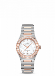 Omega Constellation Manhattan 29 Co-Axial Master Chronometer Stainless Steel / Sedna Gold / MOP / Diamond 131.25.29.20.55.001