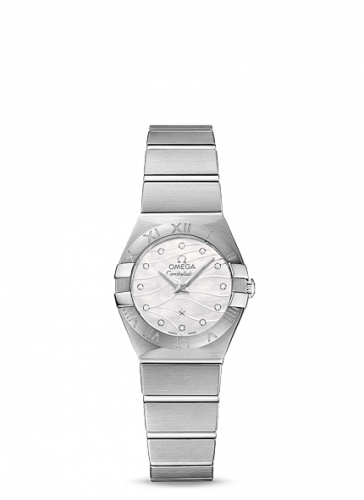 Omega Constellation Quartz 24 Brushed Stainless Steel / Wavy MOP 123.10.24.60.55.003