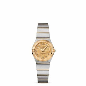 Omega Constellation Quartz 24 Brushed Stainless Steel / Yellow Gold / Champagne Supernova 123.20.24.60.58.001