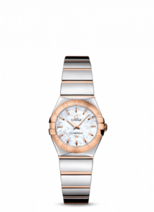 Omega Constellation Quartz 24 Polished Stainless Steel / Red Gold / MOP 123.20.24.60.05.003