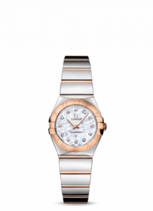 Omega Constellation Quartz 24 Polished Stainless Steel / Red Gold / MOP 123.20.24.60.55.003