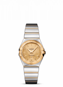 Omega Constellation Quartz 27 Polished Stainless Steel / Yellow Gold / Champagne 123.20.27.60.08.002
