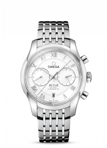 Omega De Ville Co-Axial 42 Chronograph Stainless Steel / Silver / Bracelet 431.10.42.51.02.001