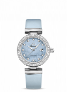 Omega LadyMatic Co-Axial 34 Stainless Steel / Diamond / Blue MOP 425.37.34.20.57.003