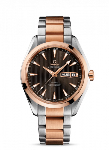Omega Seamaster Aqua Terra 150M Co-Axial 43 Annual Calendar Stainless Steel / Red Gold / Grey / Bracelet 231.20.43.22.06.001