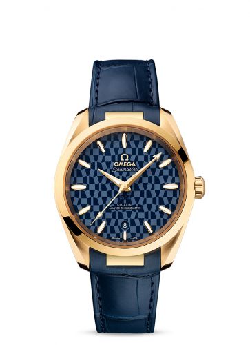 Omega Seamaster Aqua Terra 150M Master Chronometer 38 Yellow Gold / Blue / Tokyo 2020 Olympics 522.53.38.20.03.001