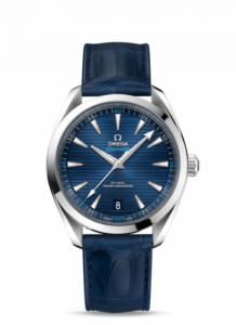 Omega Seamaster Aqua Terra 150M Master Chronometer 41 Stainless Steel / Blue / Alligator 220.13.41.21.03.001