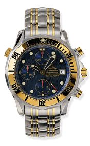 Omega Seamaster Diver 300M Automatic 41.5 Chronograph Stainless Steel / Yellow Gold / Blue / Bracelet 2398.80.00