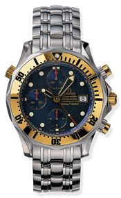 Omega Seamaster Diver 300M Automatic 41.5 Chronograph Stainless Steel / Yellow Gold / Blue / Bracelet 2498.80.00