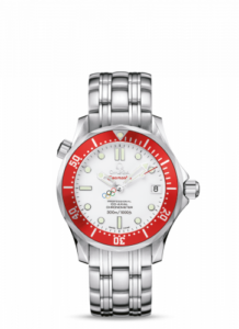 Omega Seamaster Diver 300M Co-Axial 36.25 Stainless Steel / White / Bracelet / Vancouver Olympics 212.30.36.20.04.001