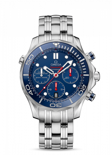 Omega Seamaster Diver 300M Co-Axial 44 Chronograph Stainless Steel / Blue / Bracelet 212.30.44.50.03.001