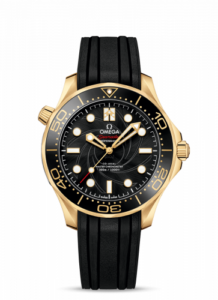 Omega Seamaster Diver 300M Master Co-Axial 42 James Bond Yellow Gold / Black / Rubber 210.62.42.20.01.001