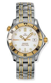 Omega Seamaster Diver 300M Quartz 36.25 Stainless Steel / Yellow Gold / White / Bracelet 2362.20.00