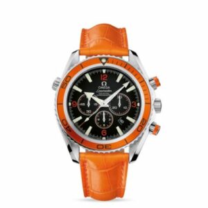 Omega Seamaster Planet Ocean 600M Co-Axial 45.5 Chronograph Stainless Steel / Orange / Alligator 2918.50.38