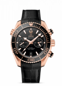 Omega Seamaster Planet Ocean 600M Co-Axial 45.5 Master Chronometer Chronograph Sedna Gold / Black / Alligator 215.63.46.51.01.001
