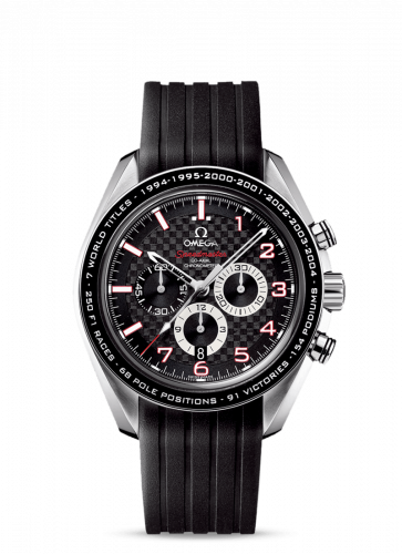 Omega Speedmaster Co-Axial 44.25 Stainless Steel / Carbon / Rubber / Schumacher the Legend 321.32.44.50.01.001