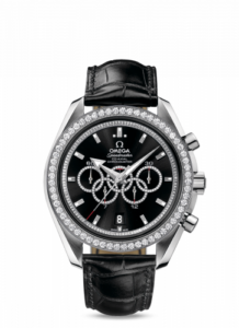 Omega Speedmaster Co-Axial White Gold / Black / Diamond / Olympic Collection 321.58.44.52.51.001