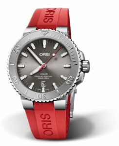 Oris Aquis Date 43.5 Relief Stainless Steel / Grey / Rubber 01 733 7730 4153-07 4 24 66EB