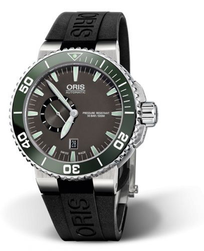 Oris Aquis Small Seconds Date 46 Stainless Steel / Grey / Rubber 01 743 7673 4137-07 4 26 34EB