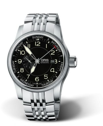 Oris Big Crown Small Second Pointer Day Stainless Steel / Black / Bracelet 01 745 7629 4064-07 8 22 76