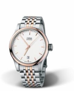 Oris Classic Date 37 Stainless Steel - Rose Gold / Silver / Bracelet 01 733 7578 4351-07 8 18 63