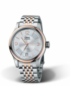 Oris Classic Date 37 Stainless Steel - Rose Gold / Silver / Bracelet 01 733 7578 4361-07 8 18 63