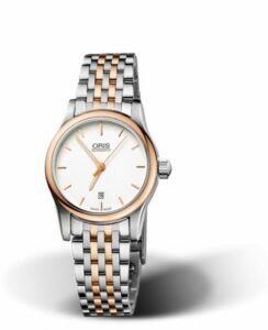 Oris Classic Date Lady 28.5 Stainless Steel - Rose Gold / Silver / Bracelet 01 561 7650 4351-07 8 14 63