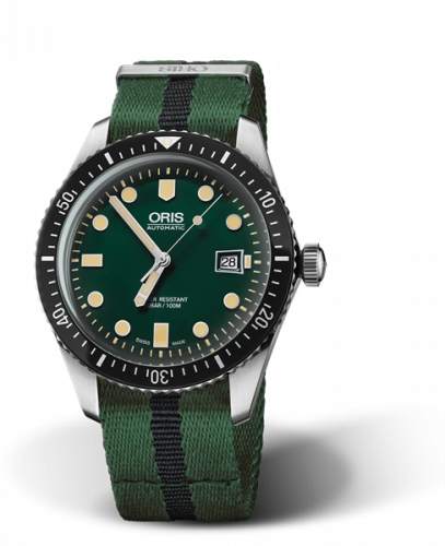 Oris Divers Sixty-Five 42 Stainless Steel / Green / NATO 01 733 7720 4057-07 5 21 25FC