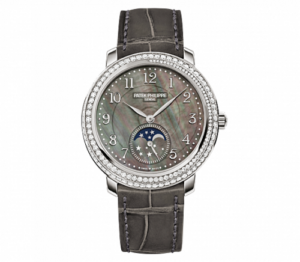 Patek Philippe Moonphase 4968 White Gold Black Mother of Pearl 4968G-001
