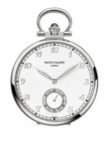 Patek Philippe Pocket Watch Lepine White Gold / View of Geneva 992/152G
