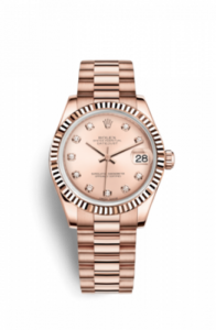 Rolex Datejust 31 Everose Fluted / President / Pink Diamonds 178275f-0008