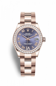 Rolex Datejust 31 Rose Gold / Diamond / Aubergine - Roman / Oyster 278285rbr-0022