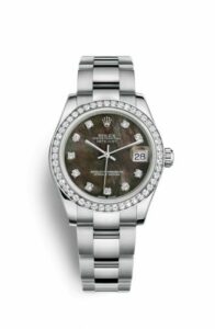 Rolex Datejust 31 Stainless Steel Diamond / Oyster / Black MOP 178384-0019