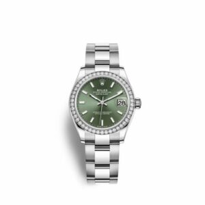 Rolex Datejust 31 Stainless Steel Diamond / Oyster / Green 278384rbr-0021
